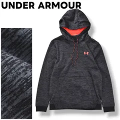 【定番】 アンダーアーマー UNDER ARMOUR コールドギア COLD GEAR ロゴ プリント パーカー ジャージ トレーナー フーディー 裏起毛 SM 総柄 グレー スポーツ ウェア タウンユース レジャー メンズ