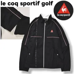 【デサント製】 ルコック スポルティフ ゴルフ le coq sportif golf 長袖 x 半袖 2way 切替 ウィンド ジャケット ジップアップ 裏地 メッシュ 3L ブラック スポーツ ウェア タウンユース レジャー メンズ