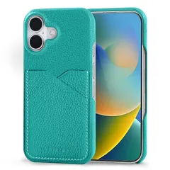 【新品】 iPhone17 対応 スマホケース 本革ケース イタリア製レザー 携帯カバー 背面カバー バックカバー カード収納 薄型 軽量 背面保護 あいふぉん スマホカバー 薄型 軽量 滑り止め 指紋防止 耐久性 カメラ保護 17 対応 ケース (エメラ 0