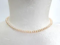 淡水パール パール バロックパール ピンク 1連 ネックレス 真珠  アクセサリー 服飾小物 保管23
