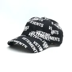 未使用 VETEMENTS STAMPED LOGO CAP ブラック UE52CA400Bのサムネイル