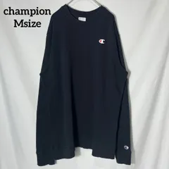 【champion】チャンピオン ワンポイント 袖ロゴ スウェット トレーナー プルオーバー クロ US古着 USA輸入 Msize