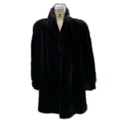 SAGA MINK  サガミンク シェアード ミンク ロングコート毛皮コート レディース ブラウン ブラック 中古