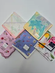 【新品】ELLE レディースハンカチ 5枚セット お買い得品