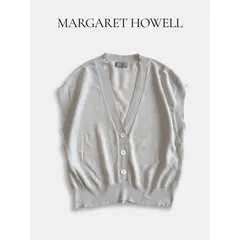 MARGARET HOWELL マーガレットハウエル コットンシルク ニットベスト サイズⅡ