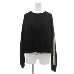 スコットクラブ SCOT CLUB 美品 トレーナー スウェット 9 黒 ブラック 長袖 サイドライン ドローストリングヘム /NL ■GY58