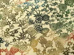 平和屋着物■上質な小紋　型染め　枝花文　暈し染め　正絹　逸品　CABD3237ev