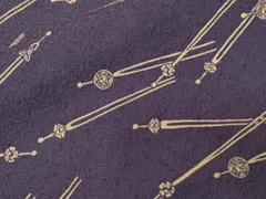 平和屋着物■上質な小紋　簪　正絹　逸品　CABD3243ev