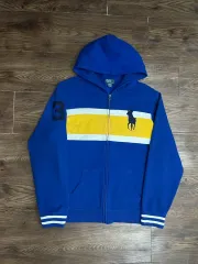 ポロ ラルフローレン ビックポニー ジップアップ ブルー 95