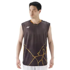 新品 [ヨネックス] メンズゲームシャツ(ノースリーブ) 10731 ブラウン(015) O