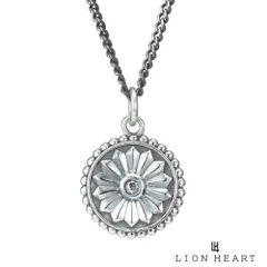 ライオンハート LH-1 サンモチーフ コイン ネックレス サージカルステンレス 金属アレルギー対応 シルバー メンズ ブランド LION HEART