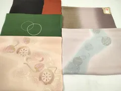 平和屋着物★和装小物　帯揚げ5枚セット　正絹　全て丹後ちりめん　逸品　未使用　CABD8654ju