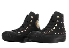 新品 オールスター ＰＬＴＳ ハートスタッズ ＨＩ ブラック