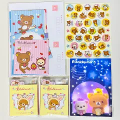 日本古風ヴィンテージ文具 San-X リラックマ メモ用紙 褒め言葉ステッカー 便箋・はがき・コメント・カード