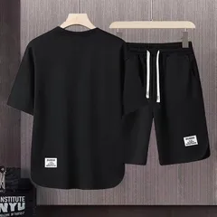 セットアップ メンズ 未使用 半袖 夏 大きいサイズ ジャージト 上下セット Tシャツ ハーフパンツ ショートパンツ 半袖 ルームウェア 部屋着#gk9