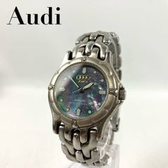 希少 Audi sieger シェル文字盤 10BAR 腕時計 電池新品 稼働品 - メルカリ