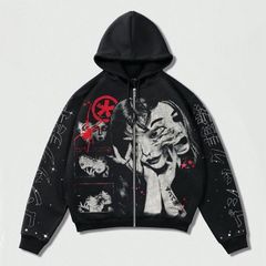 treasure pulse onジップアップフーディー（BLACK）パーカー - メルカリ