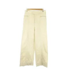 スピック&スパン Spick&Span U by SPICK&SPAN スラックスパンツ リネン 麻 38 ベージュ ワイド /AO39 ■GY99