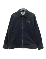 ヒューストン HOUSTON Corduroy Embroidery Jacket コーデュロイ ジャケット ジップアップ チェーン刺繍 アウター 黒 51449 ジャケット 刺繍 ブラック Mサイズ 104MT-2847のサムネイル