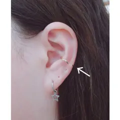 シンプルイヤーカフ　ゴールド