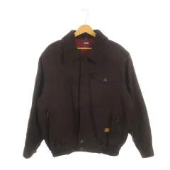 ランセル LANCEL POUR HOMME 中綿ブルゾン ジャケット L 赤 ボルドー /AH19 ■ECD001のサムネイル