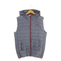 プーマ PUMA ダウンベスト フーディー O 紺 ネイビー /AH18 ■ECD001