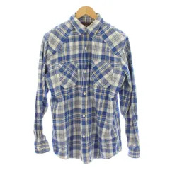 ディッキーズ Dickies シャツ ブラウス  XL チェック柄 長袖 青 ブルー /LP ■ECC001のサムネイル