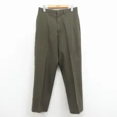 W31/古着 ミリタリー パンツ メンズ 80年代 80s USA製 緑 26jan20