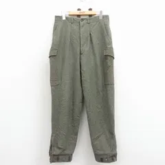 W30/古着 ビンテージ ミリタリー カーゴ パンツ メンズ 50年代 50s スウェーデン軍 緑系 26jan20