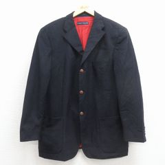 M/古着 トミーヒルフィガー 長袖 ブランド テーラード ジャケット メンズ カシミア 黒 26jan20