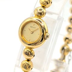 【希少】SEIKO 1E20-0070 ゴールド ブレスレットウォッチ 不動 希少/不動】SEIKO ゴールド ボールチェーン ブレスレットウォッチ 時計