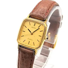 SEIKO Exceline 7321-6570  Watch Quartz Ladies Square Gold dial Y2K 00S セイコー エクセリーヌ 時計 クオーツ レディース スクエア ゴールド ゴールド文字盤 ヴィンテージ 不動品