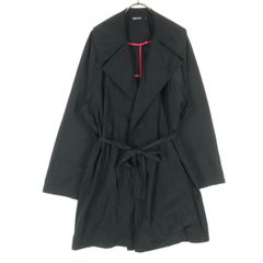DKNY ディーケーエヌワイ 長袖 スプリングコート 4 ブラック レディース 古着