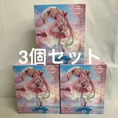 未開封 初音ミク AMP+ 桜ミク 桜ドレスver. フィギュア 3個セット SF3345 c107