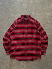 CASUAL COUNTRY OUTFITTERS チェックネルシャツ M 赤黒 BDシャツ