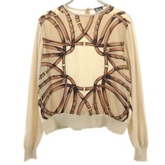 古着 FENDI フェンディ イタリア製 長袖 コットンシャツ 42 ブラック レディース C (やや傷や汚れあり)】FENDI フェンディ イタリア製 長袖 コットン