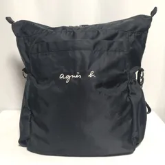 agnes b. アニエスベー 2way マザーズバッグ リュック トートバッグ 黒