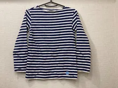 ORCIVAL オーシバル オーチバル フレンチ バスクシャツ ボーダー シャツ ネイビー ホワイト 中古 レディース 長袖 ロンT ロング Tシャツ 紺色 ベース