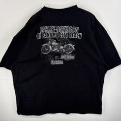 希少USA製】ハーレーダビッドソン Tシャツ ルート66 両面プリント 黒 