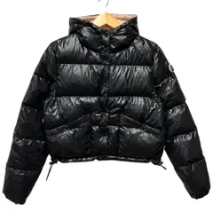 美品 MONCLER モンクレール ANET ダウン ジャケット ブラック MONCLER（モンクレール） ANET アネット フリル ダウンジャケット O