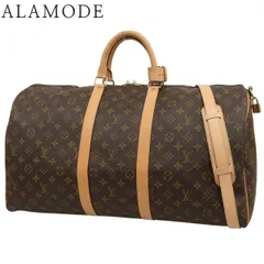 LOUIS VUITTON(ルイ・ヴィトン) モノグラム キーポル・バンドリエール 55 ボストンバッグ 2WAY ショルダー 肩掛け トラベル 旅行 モノグラムキャンバス ブラウン茶 ゴールド金具 M41414 40802181389【アラモード】