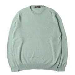【美品】Loro Piana ロロ・ピアーナ ニット セージグリーン サイズ:50 | 現行モデル クラシック・ラウンドネック ニット セーター | イタリア製 | トップス プルオーバー【メンズ】【中古】のサムネイル