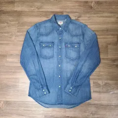 100 リーバイス ヴィンテージ ウォッシュ ウェスタン デニム シャツ