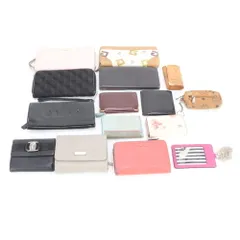 まとめ 15点 セット サルヴァトーレフェラガモ ジバンシー コーチ など キーケ―ス 長財布 ロング ウォレット レディース RRE DP49-1【中古】