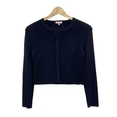 TOCCA(トッカ) カーディガン サイズM レディース - ダークネイビー 長袖/グログランリボン