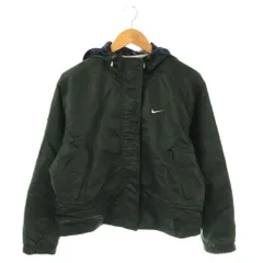 ナイキ NIKE ヴィンテージ 銀タグ ジャケット ナイロン ロゴ S ダークグリーン /DF ■GY53