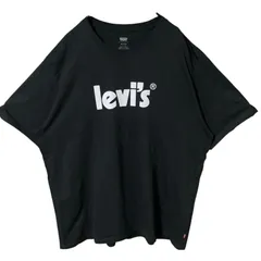 XL リーバイス オーバーサイズ シンプル アメカジ プリント ブラック 黒 Tシャツ レディース ユニセックス メンズ 古着 半袖 CHM