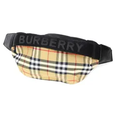 バーバリー BURBERRY ボディバッグ ヴィンテージチェック ベージュ ナイロン
