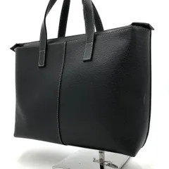 アニエスベー ボヤージュ トートバッグ ハンドバッグ 黒 ブラック レザー 本革