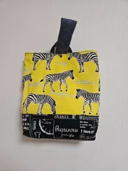 ハンドメイド　リバーシブルシューズバッグ